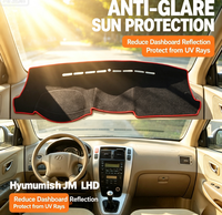 Premium YMSD UV Block Custom 1mm Tebal Anti-Selip Karpet Dasbor Poliester Anti-Silau Kompatibel LHD Hyundai Tucson JM 2006-2014