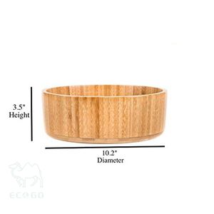 ชามสลัดทรงกลมทำจากไม้ไผ่อเนกประสงค์สำหรับใช้ในบ้านและโรงแรม - Product Image 3