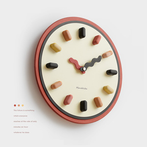 Wall <b>Clock</b> Round Battery Powered Single Face Jumping Seconds Movement For Living Room Home Decor - Product Image 4