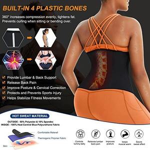Gaine amincissante pour femmes Sauna Sueur <span class=keywords><strong>Ceinture</strong></span> amincissante Perte <span class=keywords><strong>de</strong></span> poids <span class=keywords><strong>Ventre</strong></span> Gaine plate Brûleur <span class=keywords><strong>de</strong></span> graisse Entraîneur <span class=keywords><strong>de</strong></span> taille Contrôle <span class=keywords><strong>du</strong></span> <span class=keywords><strong>ventre</strong></span> W087 - Product Image 6