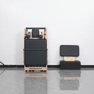 LUMINE Home Quality Professional Oak Foldable <span class=keywords><strong>Pilates</strong></span> Reformer Surface antidérapante Sécurité 6 Spring Resistance <span class=keywords><strong>Pilates</strong></span> Studio Body - Product Image 2