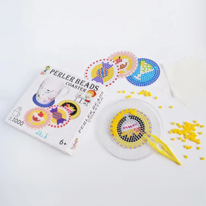 Hama perler ลูกปัดของเล่นเพื่อการศึกษาของเด็กที่รองแก้วพร้อมอุปกรณ์เสริมทำจาก EVA ดีไซน์ใหม่ - Product Image 1