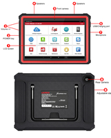 Escáner de Diagnóstico Profesional Automotriz LAUNCH X431 PRO3S+ de 10 Pulgadas, Sistema Completo OBD OBD2, Lector de Códigos, Escaneo PRO3S PLUS Pk V PRO
