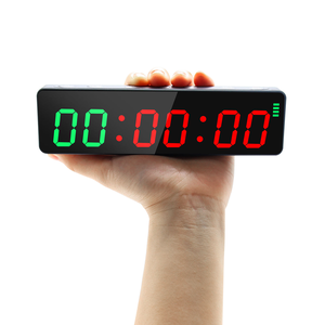 KJX Wiederaufladbarer Magnetischer Tragbarer Mini 1 Zoll Digitaler LED 24-Stunden-Workout-<span class=keywords><strong>Timer</strong></span> Fitness-Boxen Intervall-Countdown-<span class=keywords><strong>Uhr</strong></span> - Product Image 2