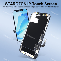 STAROZON-Téléphone portable LCD HD, pour iPhone X, XR, 11, 12 Mini, 13 Pro, 14 Plus, 15Pro, Max, Move IC, remplacement