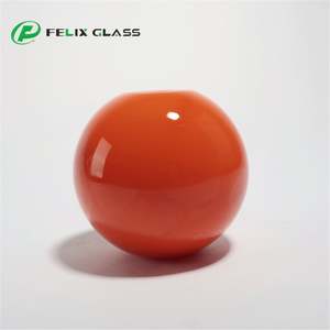 Muestra Gratuita de Lámpara de Pared, Fabricante Chino OEM, Pantalla de Vidrio Soplado a Mano con Forma de Globo Naranja para Lámpara de Araña o Colgante - Product Image 1