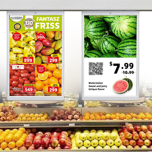 ป้ายราคาอิเล็กทรอนิกส์แบบแขวนสำหรับซูเปอร์มาร์เก็ต ขนาด 10.1 นิ้ว หน้าจอ LCD ด้านเดียว ความสว่างสูง 400cd/m² สีสันสดใส พร้อมฟังก์ชัน NFC - Product Image 1