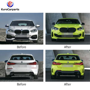 Kit carrosserie complet pour 1S F40 à <span class=keywords><strong>135i</strong></span> M-Tech, comprenant lèvre avant, diffuseur arrière, jupes latérales, pièces de tuning automobile et pare-chocs - Product Image 5