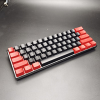 Teclado Mecánico para Juegos HXSJ 60% Mini, con Cable, LED, 61 Teclas, USB, Compatible con PC Windows/XP/Win 7/Win10, Interruptores Rojo-Negro-Azul Kailh