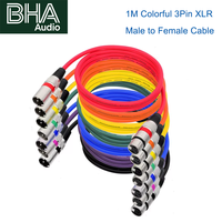 Câble audio XLR mâle vers femelle 3 broches BHA XC1 1M, câble d'extension de microphone équilibré pour mixeur, amplificateur, haut-parleur, nouvelle arrivée