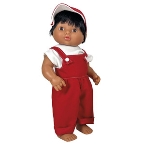 Gamba destra giocattolo educativo NICK marrone con vestiti nuovi - Product Image 1