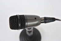 Microphone à condensateur filaire pour grosse caisse de batterie avec suppression du bruit, pour diffusion en direct professionnelle et enregistrement vocal 48V