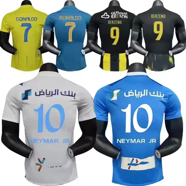 2023 personalizzato 2024 nuova stagione Al Riyadh Nassr Jersey Hilal maglia veloce e asciutta saudita maglia da calcio da uomo maglia da Club t-Shirt fan t-Shirt