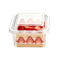 Emballages personnalisés, sûrs, jetables, recyclables, boîtes en plastique PET transparentes pour biscuits, gâteaux, pain, salades, noix, emballages alimentaires avec couvercles