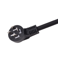 Cable de alimentación industrial negro de alta eficiencia de 3 clavijas Cable de conexión de cinco núcleos 15A para computadora Uso de electrodomésticos CN