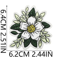 Lot de patchs brodés thermocollants verts en polyester, motifs papillon, champignon, cœur, floral, pour réparation de vêtements et décoration DIY