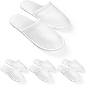 Pantuflas Desechables para Invitados, Pantuflas de Spa Antideslizantes, Lavables y Reutilizables, Pantuflas de Terciopelo para el Hogar, Unisex - Product Image 1