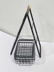 3-Layer Foldable & Easy Install Metal Wire Basket for Fruit & Vegetables Household <b>Kitchen</b> <b>Storage</b> Rack - Product Image 3