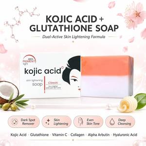 Savon Artisanal Éclaircissant Anti-Taches 100g à l'Acide Kojique <span class=keywords><strong>et</strong></span> au Glutathion pour un Teint Uniforme – Marque Blanche - Product Image 1