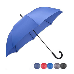 <span class=keywords><strong>Parapluie</strong></span> droit à ouverture automatique pour hommes et femmes, 23 pouces, promotionnel, coupe-vent, en tissu pongé, avec poignée en plastique - Product Image 3