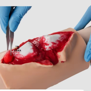 Módulo de Entrenamiento para Fracturas Abiertas de Tibia, Modelo de Simulación de Heridas Abiertas de PVC para Práctica de Sutura - Product Image 3