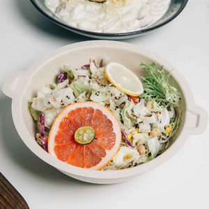 ชามสลัดกระดาษคราฟท์แบบใช้แล้วทิ้งเป็นมิตรกับสิ่งแวดล้อมมีฝาปิดสำหรับใส่อาหารทำจากชานอ้อยใช้ไมโครเวฟย่อยสลายได้ - Product Image 3