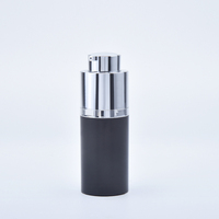 Emballage de bouteille de vaporisateur sans air de brume de tête de sérum de peau de lotion d'argent de 15ml 30ml 50ml, bouteille de pompe sans air de torsion cosmétique d'ABS PP PE