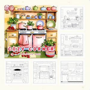 Libro <span class=keywords><strong>da</strong></span> <span class=keywords><strong>colorare</strong></span> Cozy Corner <span class=keywords><strong>per</strong></span> <span class=keywords><strong>adulti</strong></span> e bambini, pagine di attività a tema Hygge Comfort <span class=keywords><strong>per</strong></span> il relax - Product Image 4
