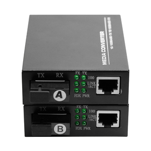 ตัวแปลงสื่อใยแก้วนำแสงแบบส่งเร็ว 10100m ตัวแปลงสื่อใยแก้วนำแสงแบบ RJ45 ขั้วต่อ SC - Product Image 2