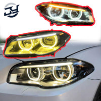 JY Faros Delanteros de Alta Calidad para BMW F10/F18 Serie 5 (2011-2017), Estilo M5, Plug-and-Play, Actualización con Luz Diurna