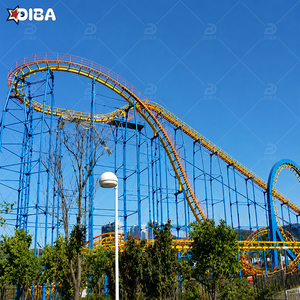 Manège de parc d'attractions en acier pour l'extérieur, grande montagnes russes extrêmes, train à 3-6 boucles, à vendre - Product Image 3