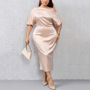 Tùy Chỉnh Biểu Tượng Tùy Chỉnh Bông Áo Len Váy Cộng Với Kích Thước Cổ Điển Mùa Thu, Thời Trang Với Dài Tay Áo Dresses/ - Product Image 1