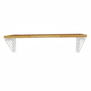 Étagère murale en bois blanc, grande, élégante, décorative, pour salon, chambre, salle de bain et bureau - Product Image 5