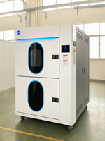 Cámara de Prueba de Choque Térmico de Recuperación Rápida de 120L, de -70°C a 180°C, con Cesta Neumática, Fabricante de Cámaras de Prueba Ambientales (2 Zonas)