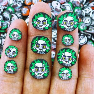 1 KG/BAG 5MM di personaggi di Halloween fai da te minuscole fette di argilla polimerica alla rinfusa in miniatura spruzza per oggetti artigianali in resina melmosa - Product Image 6