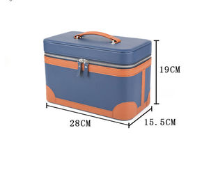 กระเป๋าใส่น้ำมันหอมระเหยพับได้ทำจากหนัง PU กระเป๋าใส่ขวดแบบมีซิปทันสมัยกระเป๋าเครื่องสำอางที่สะดวกสำหรับเดินทาง - Product Image 6