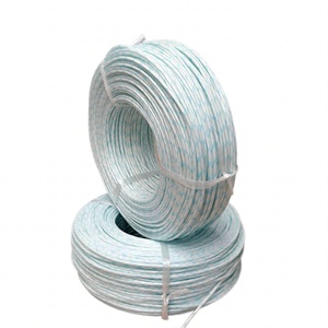 Adasflex sleeving 14mm cách điện sợi thủy tinh sleeving tráng với nhựa PVC dòng màu đỏ màu xanh lá cây dòng màu xanh tay áo - Product Image 5