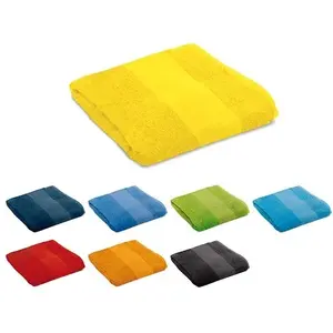 Serviette de plage avec bande 90x170 cm, merchandising personnalisé - Product Image 1