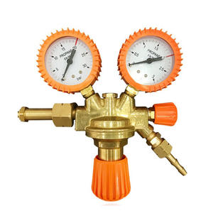 Manomètres en cuivre pur de style italien pour oxygène, dioxyde de carbone, argon, acétylène, régulateur de pression de GPL de style allemand W21.8 - Product Image 2