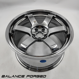 Rines Forjados de 6 Radios con Acabado Cromado Negro Profundo de 17 18 19 20 Pulgadas 5x114.3 5x120 5x112 para Mustang <span class=keywords><strong>Civic</strong></span> Camaro BMW Audi Benz - Product Image 4