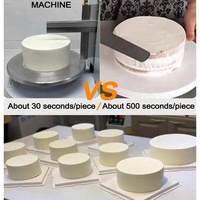 Machine de lissage de gâteau d'usine Machine de raffinage de plâtrage de crème de gâteau à grande vitesse