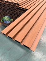 Panneaux muraux en WPC pour terrasse extérieure, multi-tailles, optionnels, découpables, pour la conception personnalisée d'espaces extérieurs