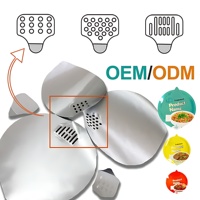 Tapas de Aluminio de 139 mm de Diámetro con Impresión Personalizada YBLPAK, Fáciles de Despegar, para Yogur/Fideos Instantáneos/Helado, para Vasos de Papel/Plástico/Tazones