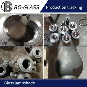 Glass Lamp Shade Factory Custom Shape Size Opening Glass Lamp Shade Replacement For Pendant Light Floor Lamp Desk Lamp