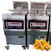 Freidora de Pollo a Presión con Panel de Control Programable, 2 Quemadores a Gas, con Filtro de Aceite 5.0