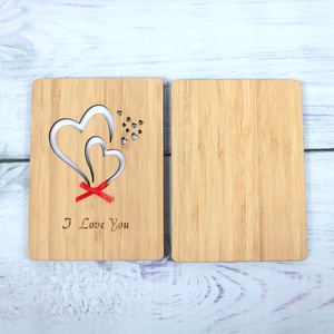 <span class=keywords><strong>Tarjeta</strong></span> <span class=keywords><strong>de</strong></span> Madera Hecha a Mano con la Frase 'Te Amo', para el Día <span class=keywords><strong>de</strong></span> San Valentín - Product Image 3