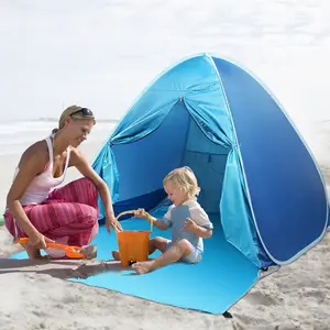 最佳评级Oem印刷，旅行野餐时间轻松折叠弹出式轻型三角巴托普儿童拉伸沙滩帐篷待售/
