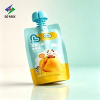 Sachet Doypack Personnalisé Refermable avec Bec Verseur pour Purée de Fruits et Jus Liquides