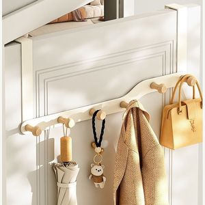 Ganchos para Puerta, Ganchos para Abrigos, Montaje en Pared, Minimalistas, Autoadhesivos, para Colgar Detrás de la Puerta, para Dormitorio - Product Image 1
