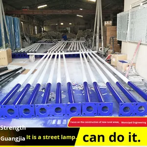 Sunlux ไฟถนนพลังงานแสงอาทิตย์ LED, ใหม่งานวิศวกรรมเทศบาลชุมชนชนบทยาว6.8เมตรแขนเฟรมต่อลมกลางแจ้งมีภาระหิมะ60เมตร/วินาที - Product Image 2